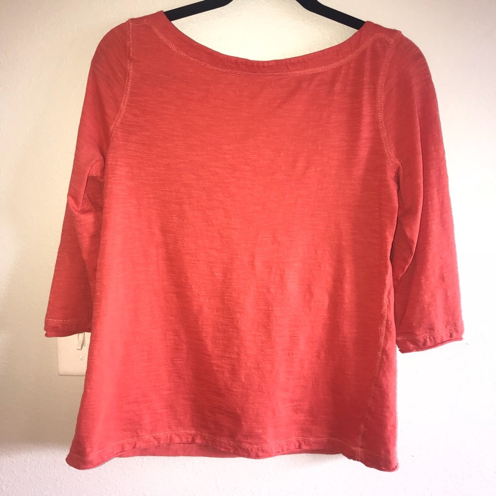 Ann Taylor loft orange tee L
